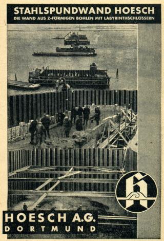 Hoesch-Stahlspundwand046 Hoesch-Stahlspundwand046