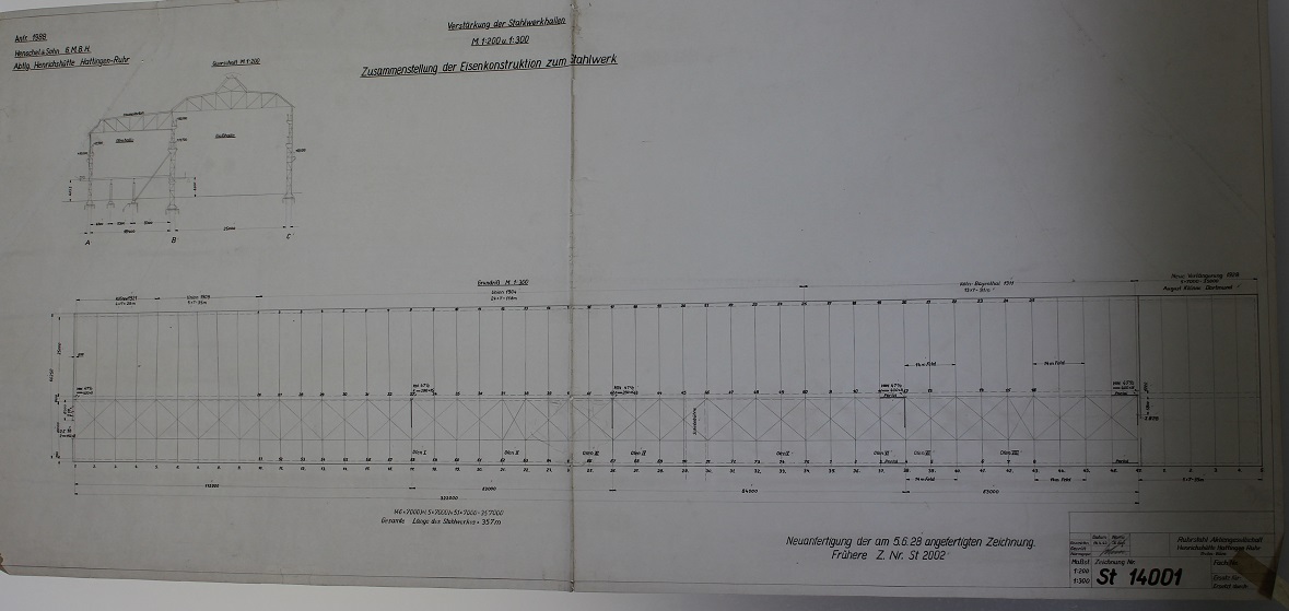 Verst�rkung-Stahlwerkshalle-1942